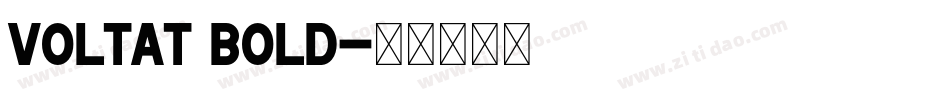 VoltaT Bold字体转换